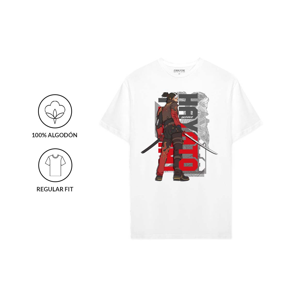 Playera Free Fire Hayato - Fan Army