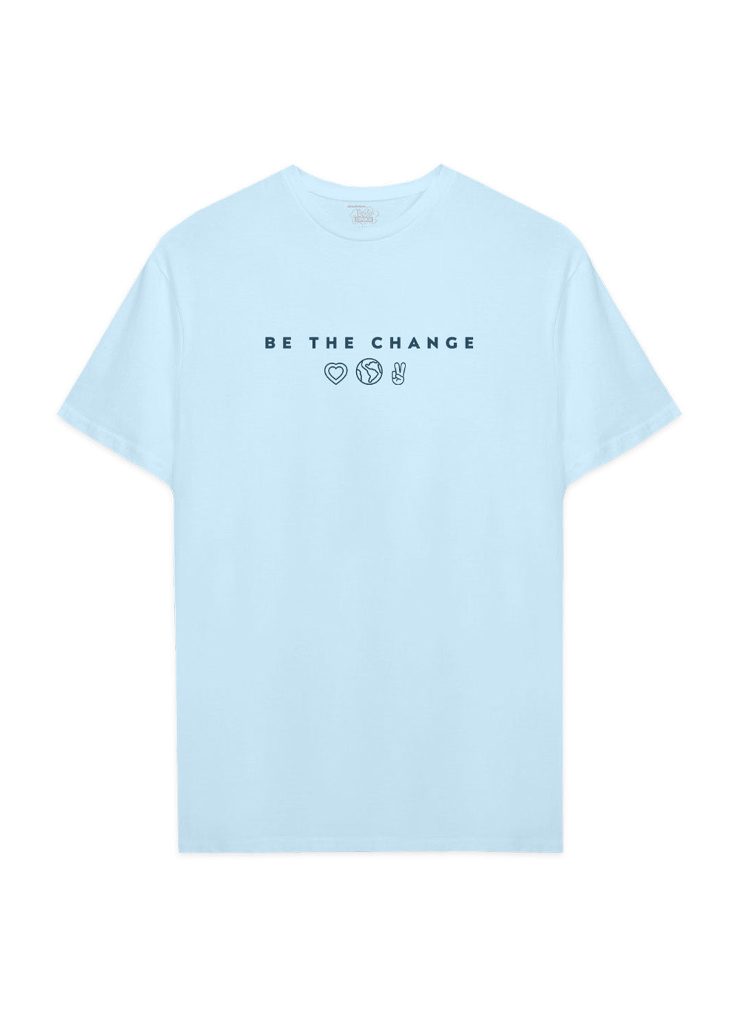 Playera Bob Esponja Hombre Mujer Azul Cielo Be the Change - Fan Army