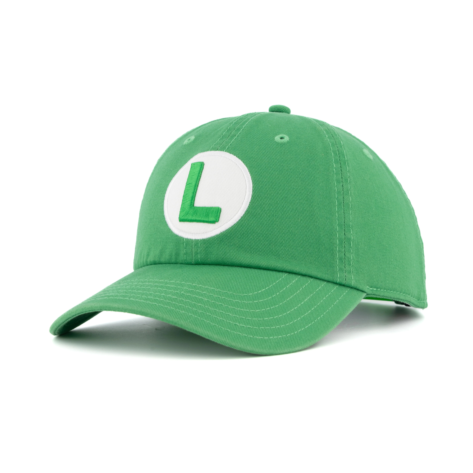 Gorra Curva Luigi "L" verde Super Mario Bros - Fan Army