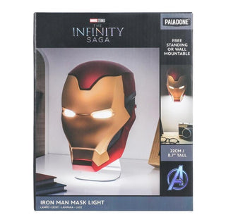 Paladone | Marvel Studios | Lámpara de Máscara de Iron Man, Producto Oficial de The Infinity Saga