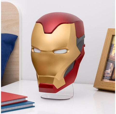 Paladone | Marvel Studios | Lámpara de Máscara de Iron Man, Producto Oficial de The Infinity Saga