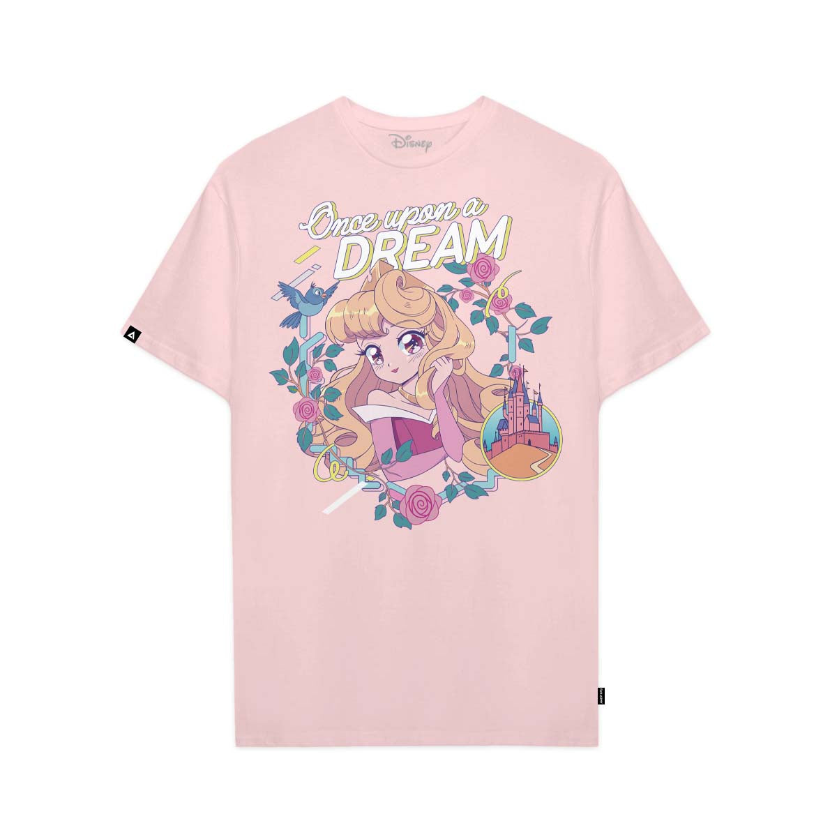Playera Princesas Hombre Mujer Rosa Disney Original Once Upon a Dream - Fan Army