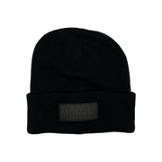 Beanie Marvel Logo Negro en Relieve - Fan Army