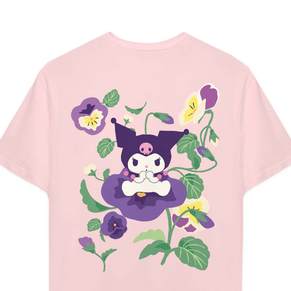 Playera Hombre Mujer Rosa Kuromi Flowers - Fan Army