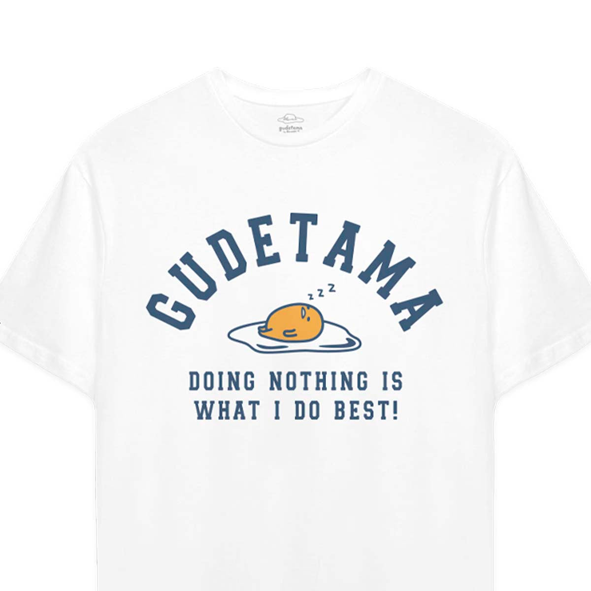 Playera Hombre Mujer Blanco Gudetama Doing Nothing - Fan Army