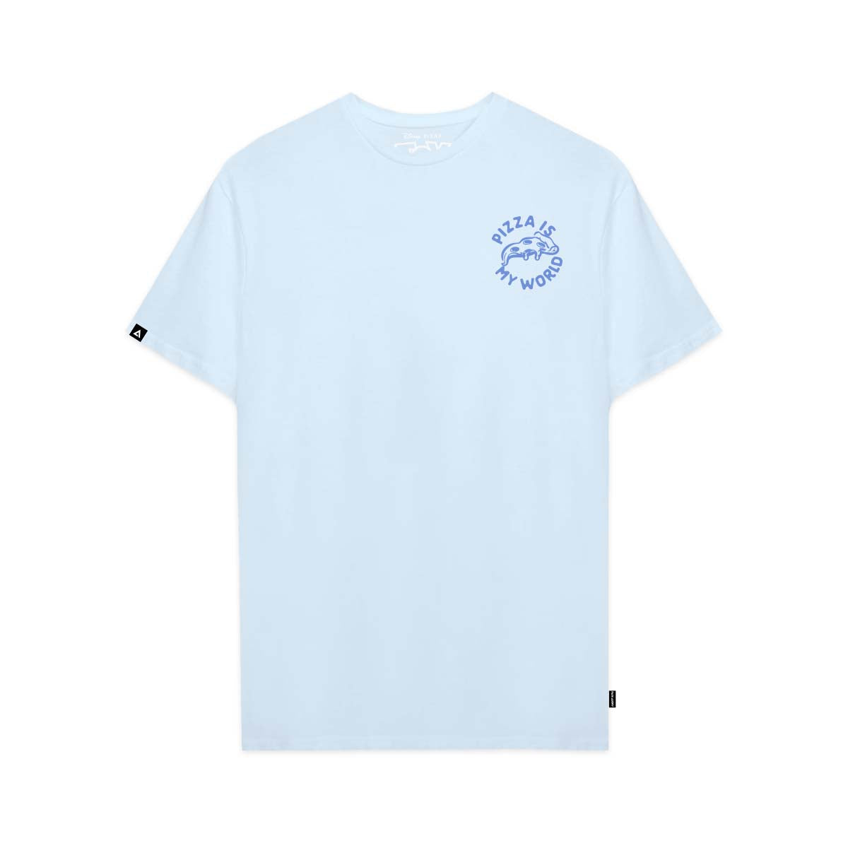 Playera Toy Story Unisex Azul Cielo Disney Original Pizza is my World - Fan Army