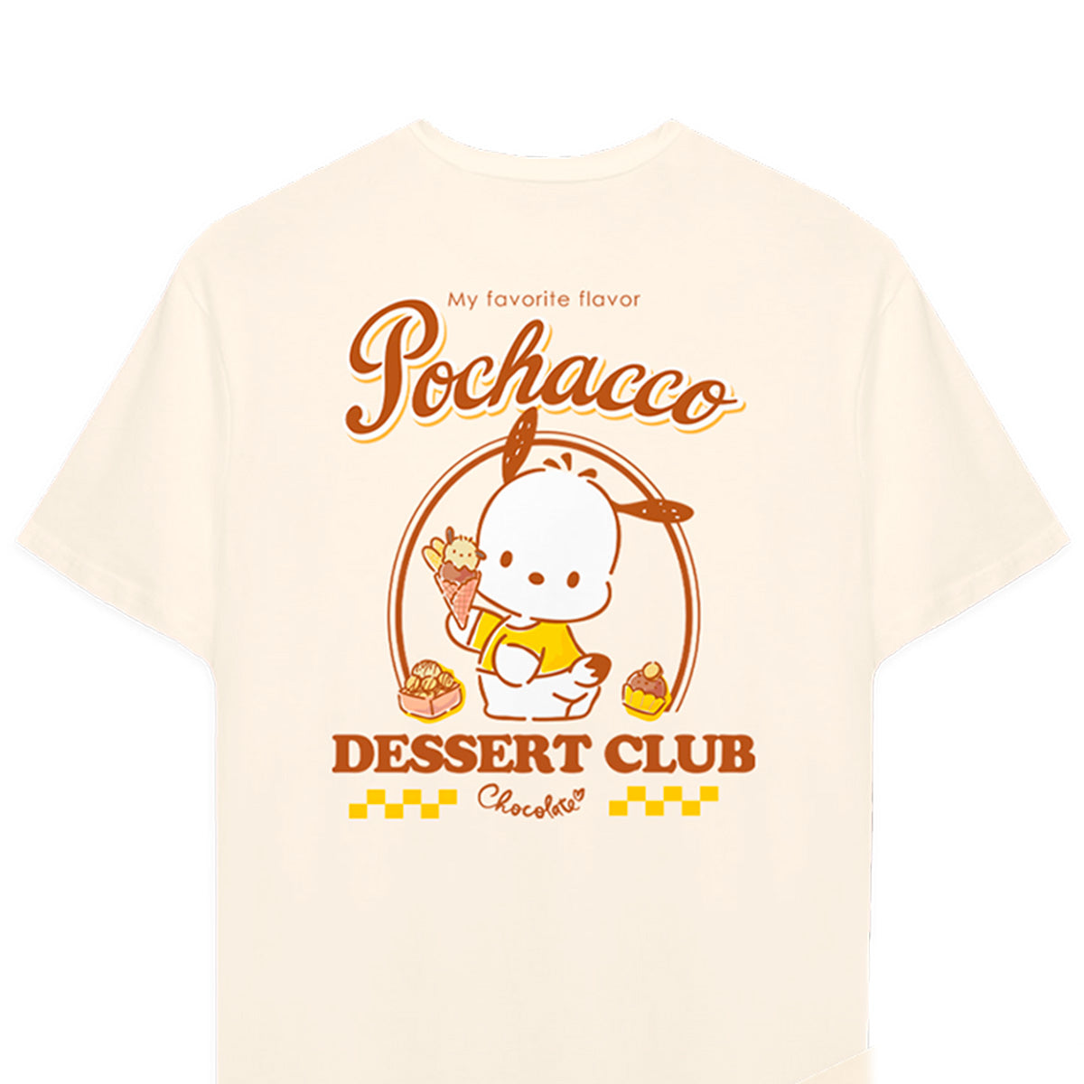Playera Hombre Mujer Arena Pochacco Dessert Club - Fan Army
