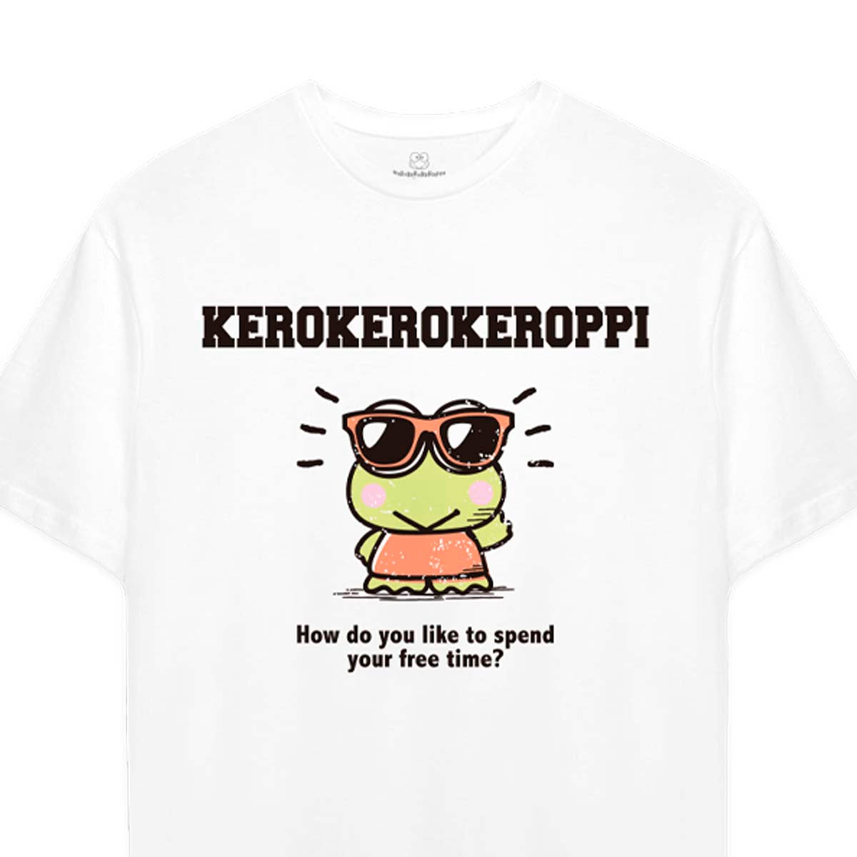 Playera Hombre Mujer Blanco Keroppi Free Time - Fan Army