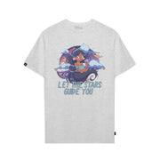 Playera Princesas Hombre Mujer Gris Disney Original Let The Stars Guide You - Fan Army