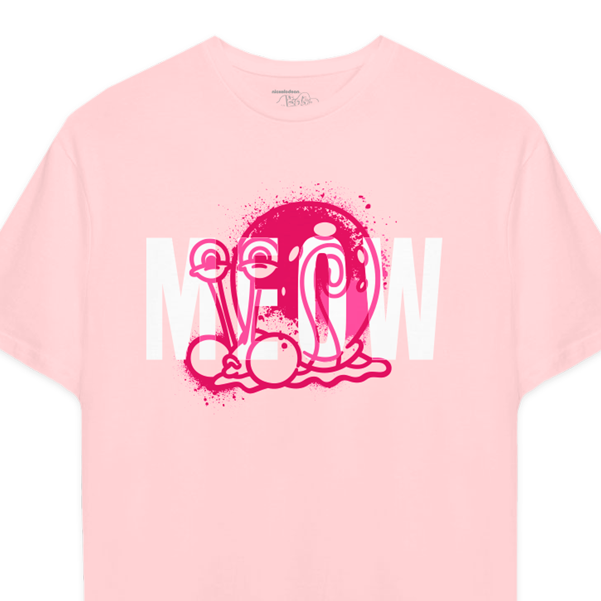 Playera Bob Esponja Hombre Mujer Rosa MEOW - Fan Army