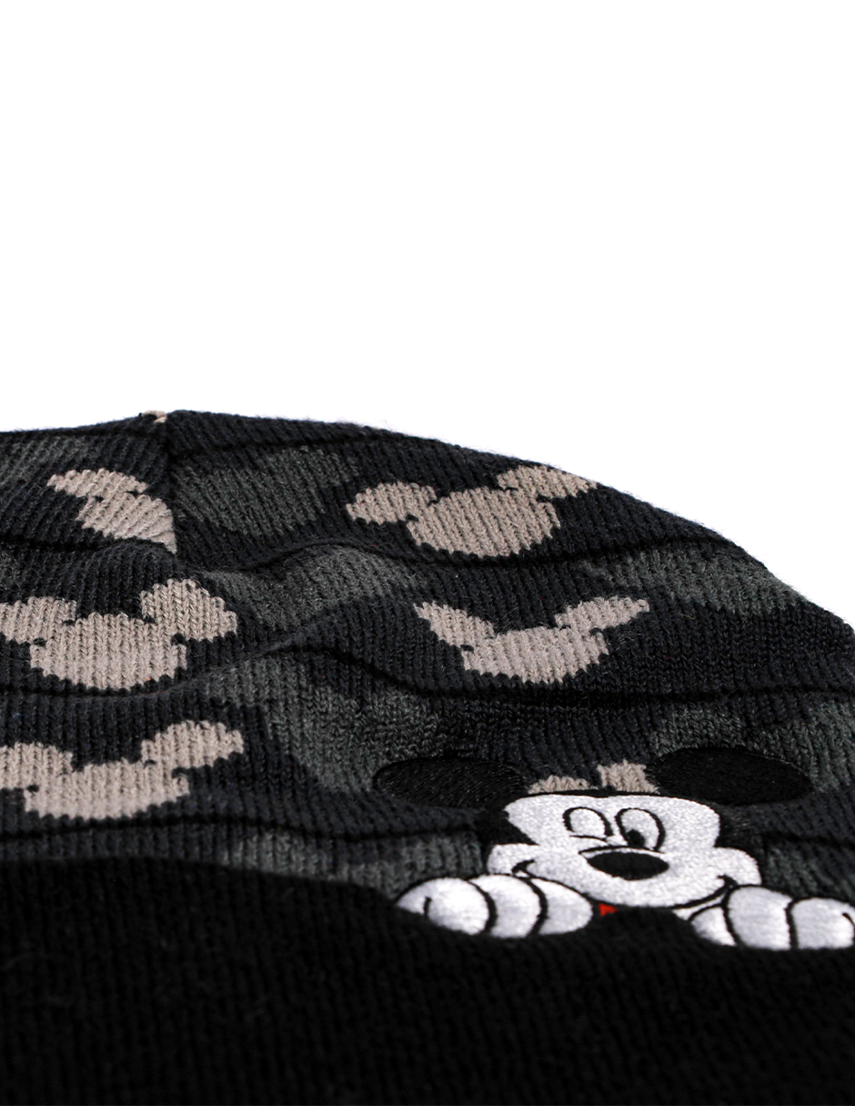 Gorro Beanie Disney – Mickey Mouse Camuflaje Blanco y Negro - Fan Army