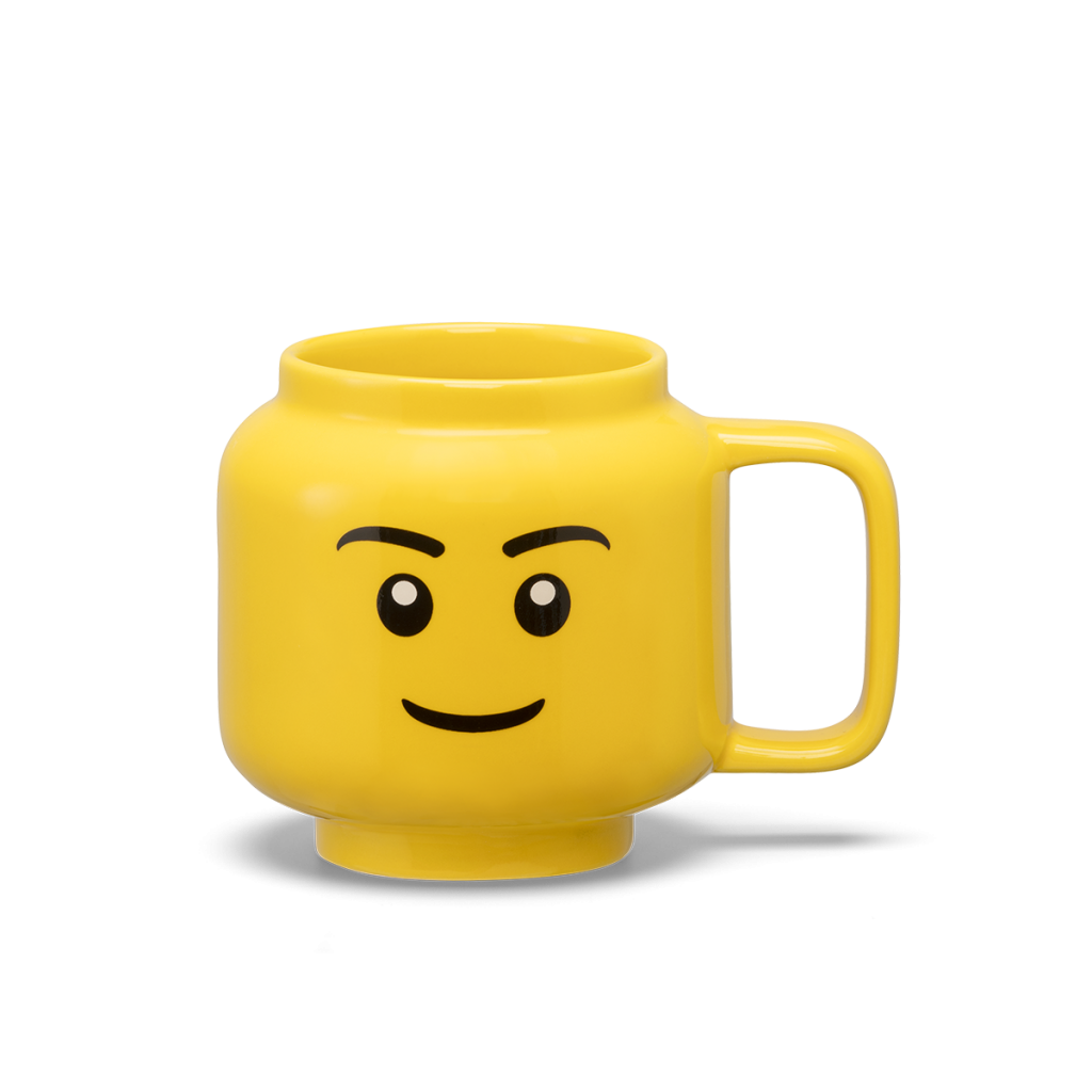 LEGO - Taza de Ceramica Mediana Original, Color Amarillo, 255mL