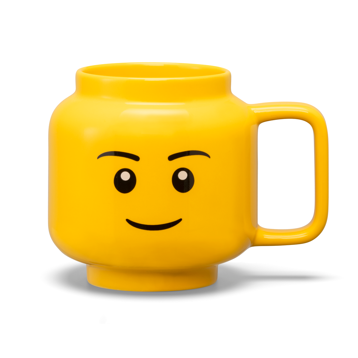 LEGO - Taza de Ceramica Grande Original, Color Amarillo, 530 mL