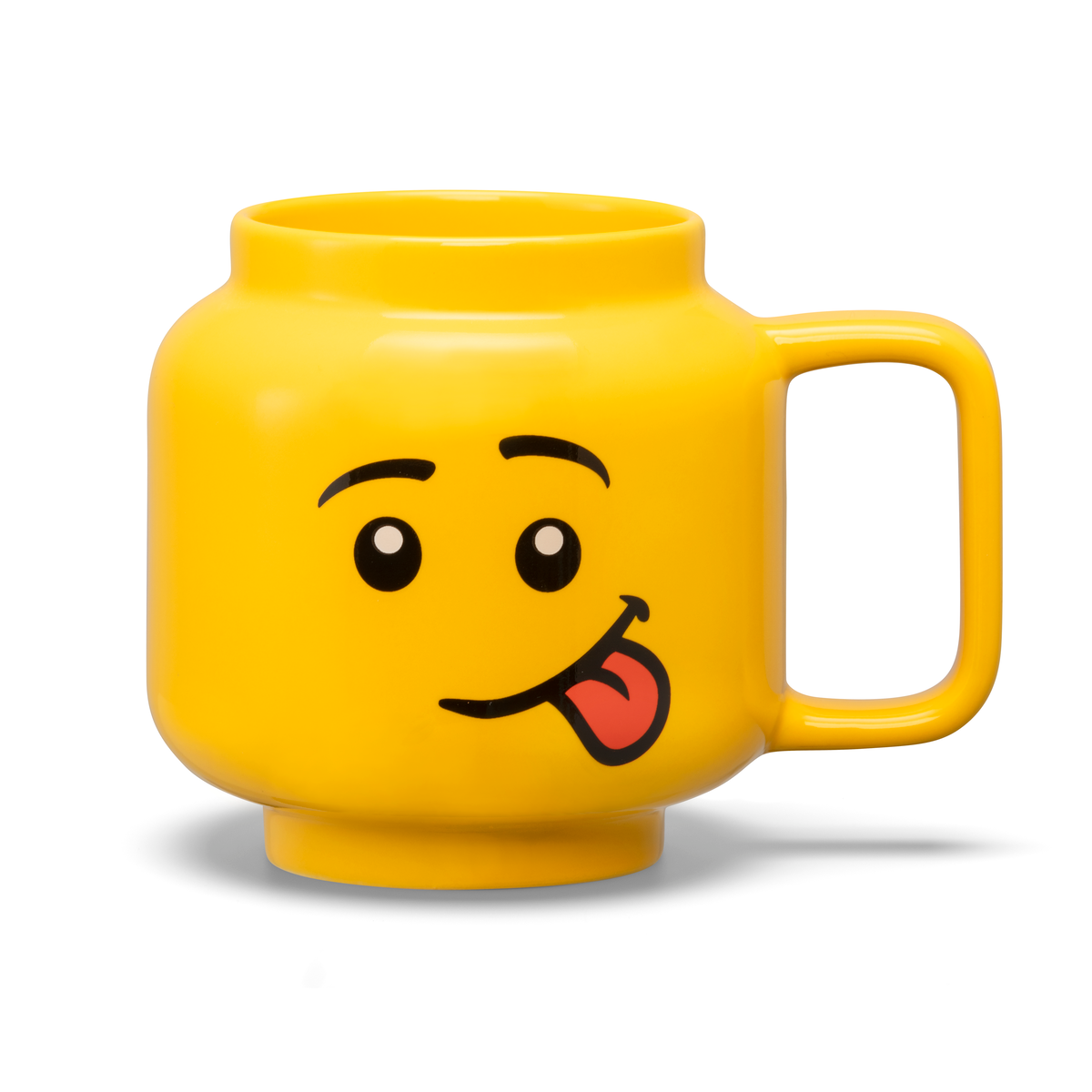LEGO - Taza de Ceramica Grande Original, Color Amarillo, 530 mL