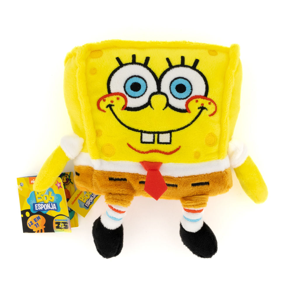 Bob Esponja Peluche Reversible Bob y Piña, Juguete de Peluche, Original y Coleccionable, Reversible - Fan Army