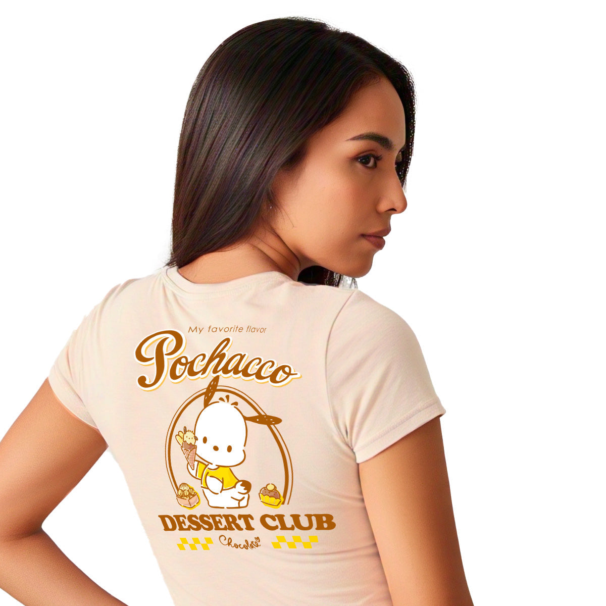 Playera Hombre Mujer Arena Pochacco Dessert Club - Fan Army