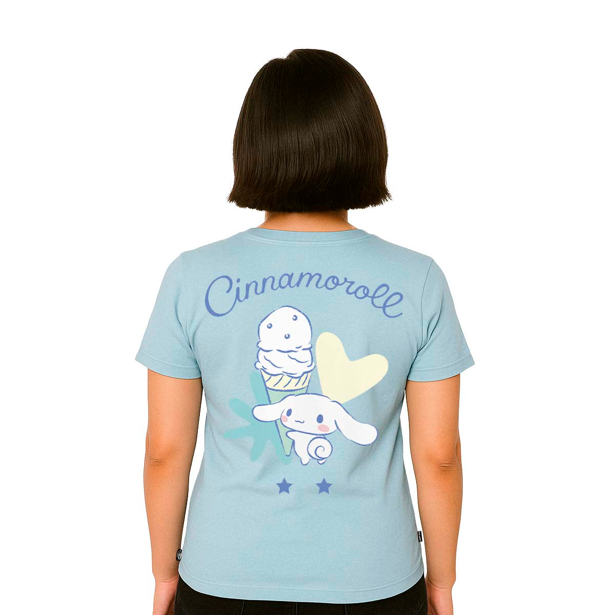 Playera Hombre Mujer Azul Cielo Cinnamoroll Ice Tea - Fan Army