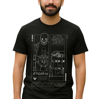 Playera Droides Unisex de Star Wars Andor Original Algodón