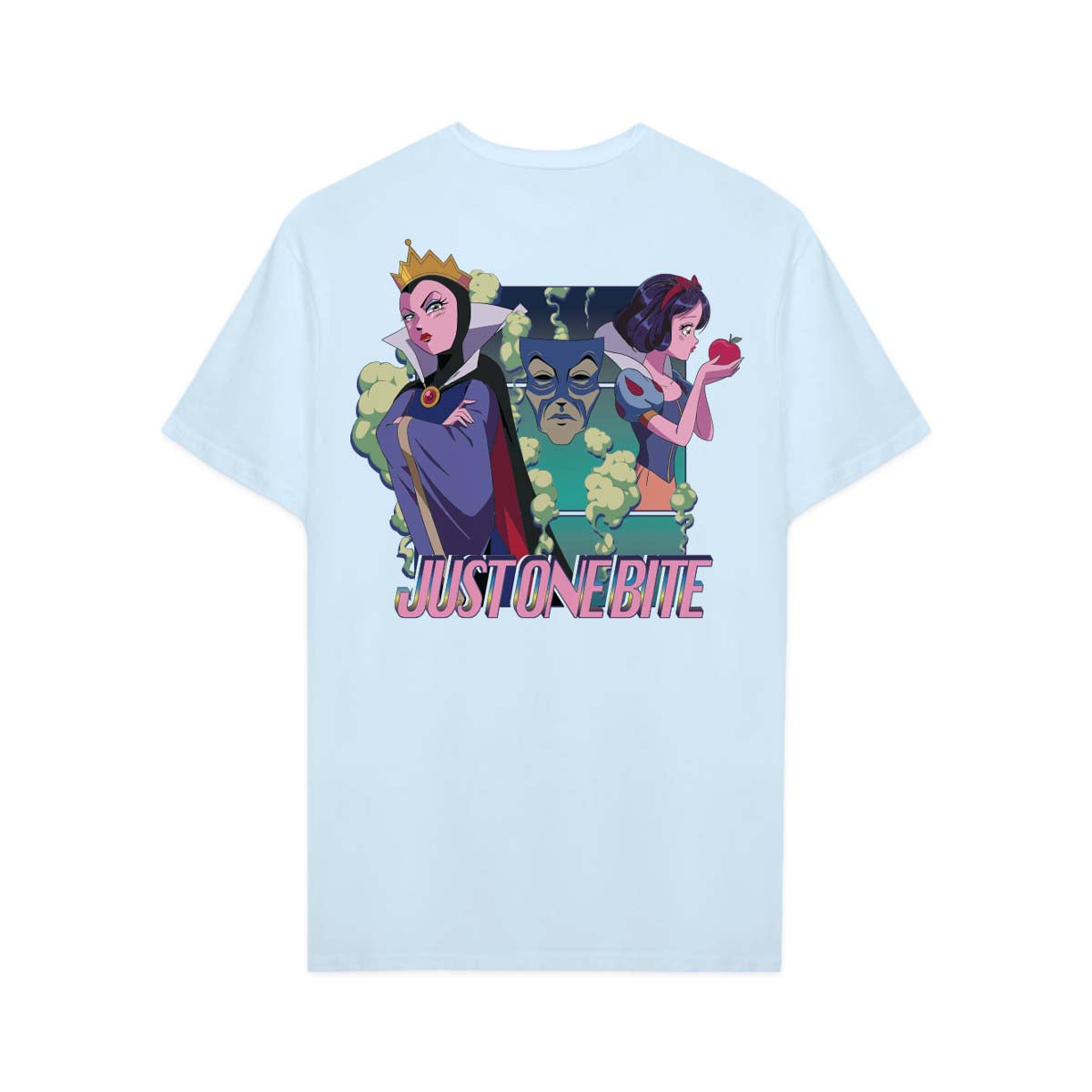 Playera Princesas Hombre Mujer Azul Cielo Disney Original Just One Bite - Fan Army