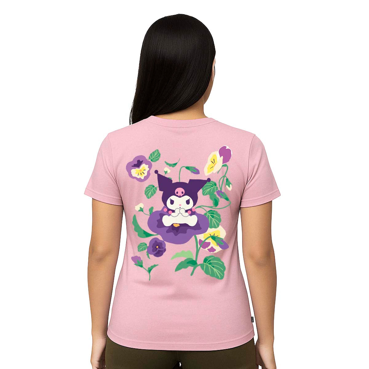 Playera Hombre Mujer Rosa Kuromi Flowers - Fan Army