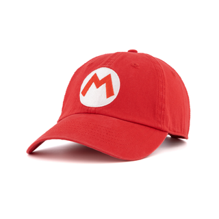 Super Mario Gorra Curva "M" Roja Mario Bros Clasica Bioworld - Fan Army