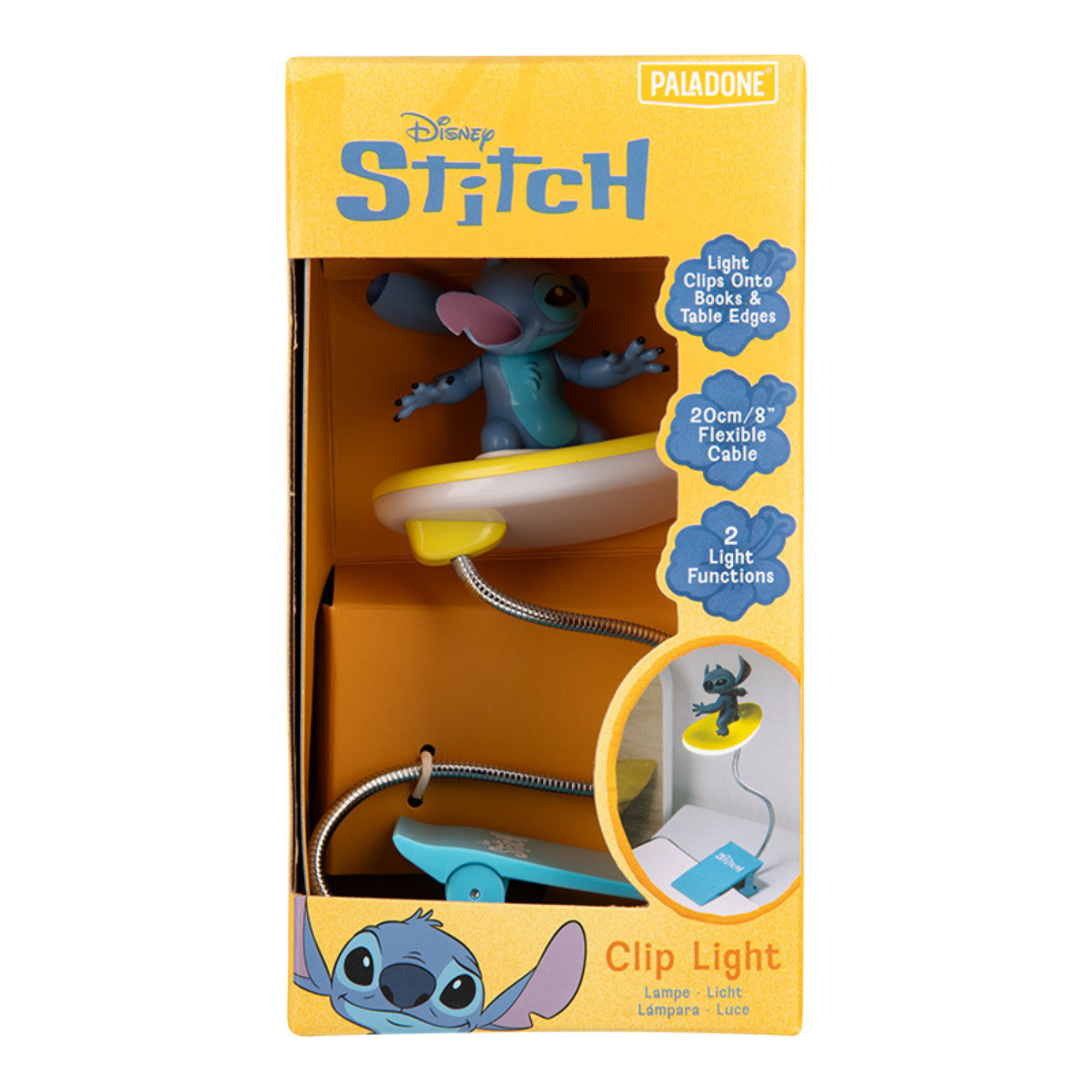 Lámpara Clip Stitch Surfing LED Luz para Lectura Flexible