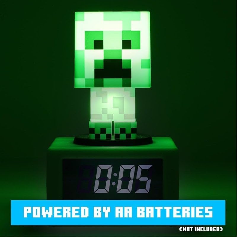 Reloj Despertador de Minecraft Creeper Lámpara Original - Fan Army