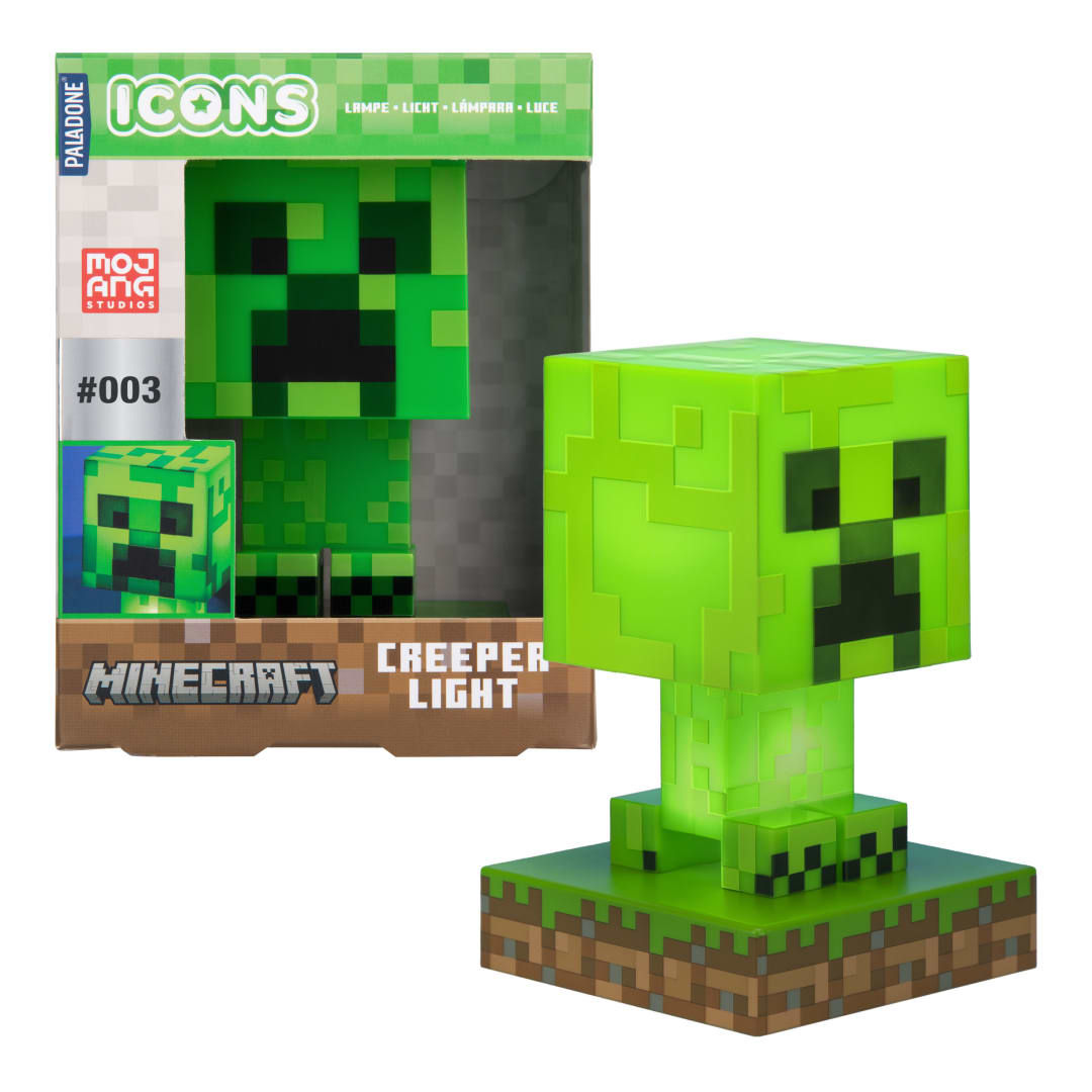 Lámpara Minecraft Icon Creeper Luz de Noche Original - Fan Army