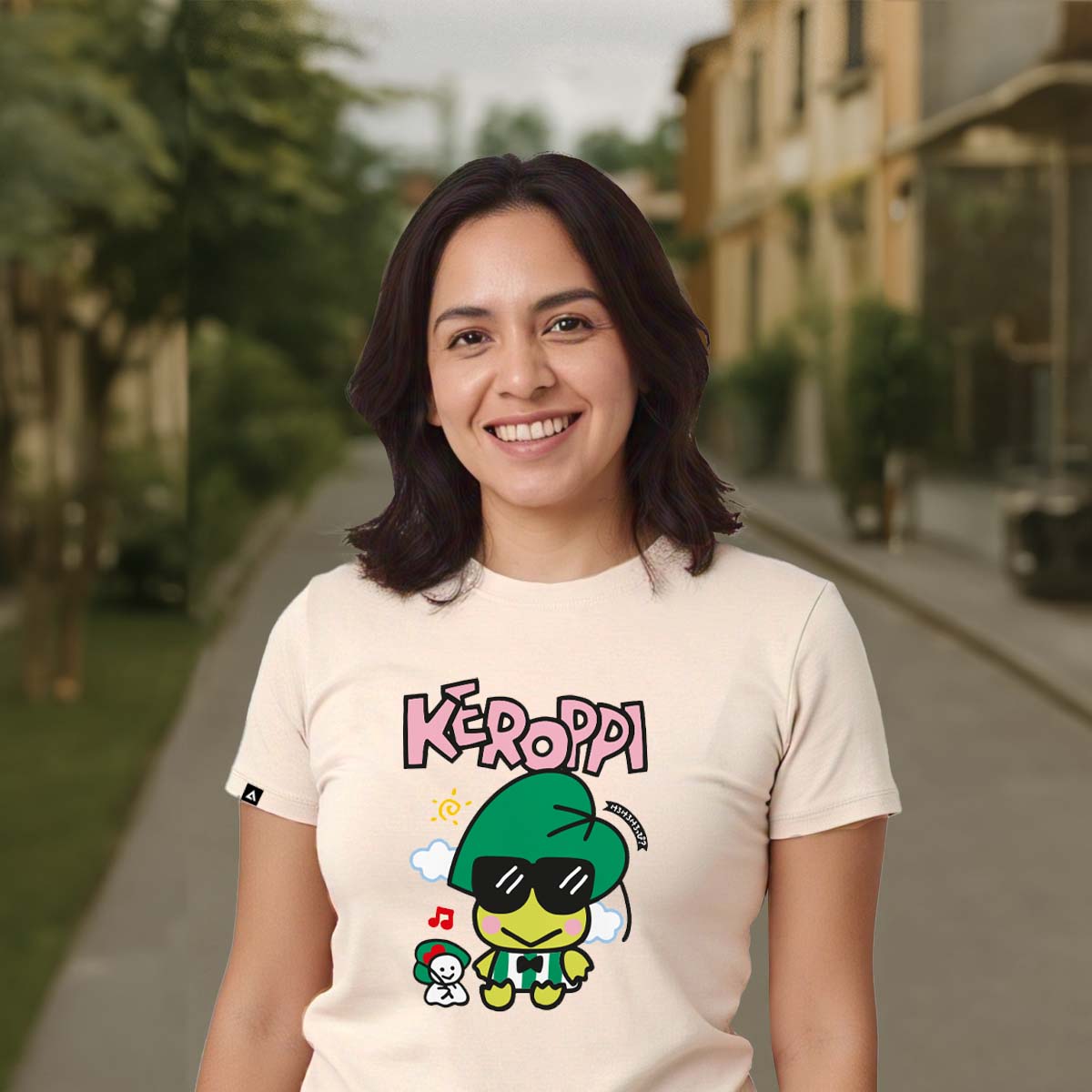 Playera Hombre Mujer Arena Keroppi Green - Fan Army