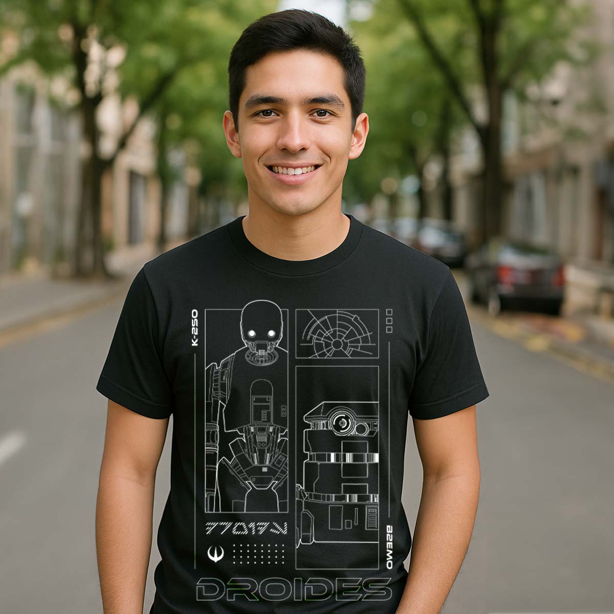 Playera Droides Unisex de Star Wars Andor Original Algodón - Fan Army