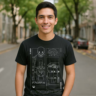 Playera Droides Unisex de Star Wars Andor Original Algodón