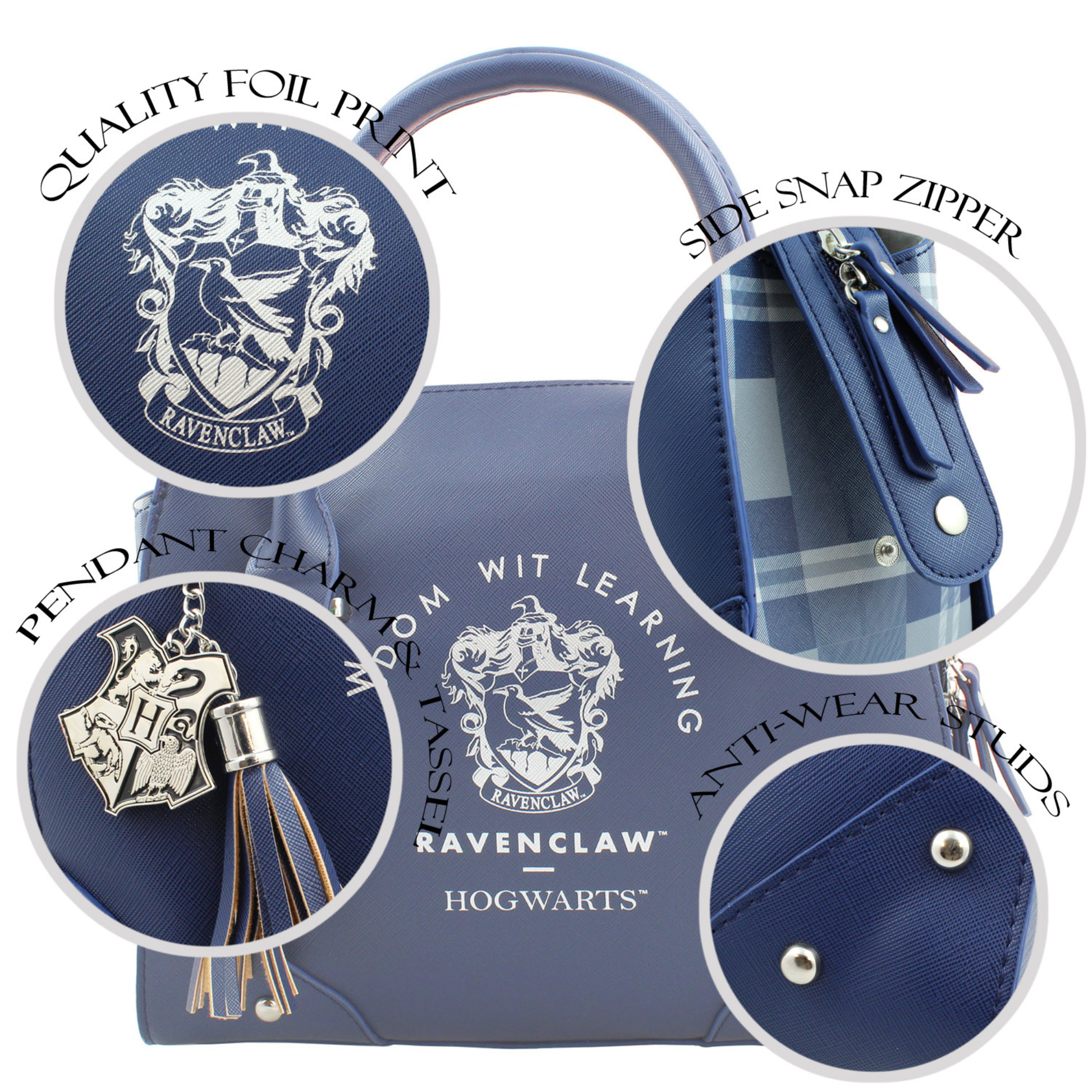 Bolsa Harry Potter Ravenclaw para mujer Hogwarts efecto piel - Fan Army