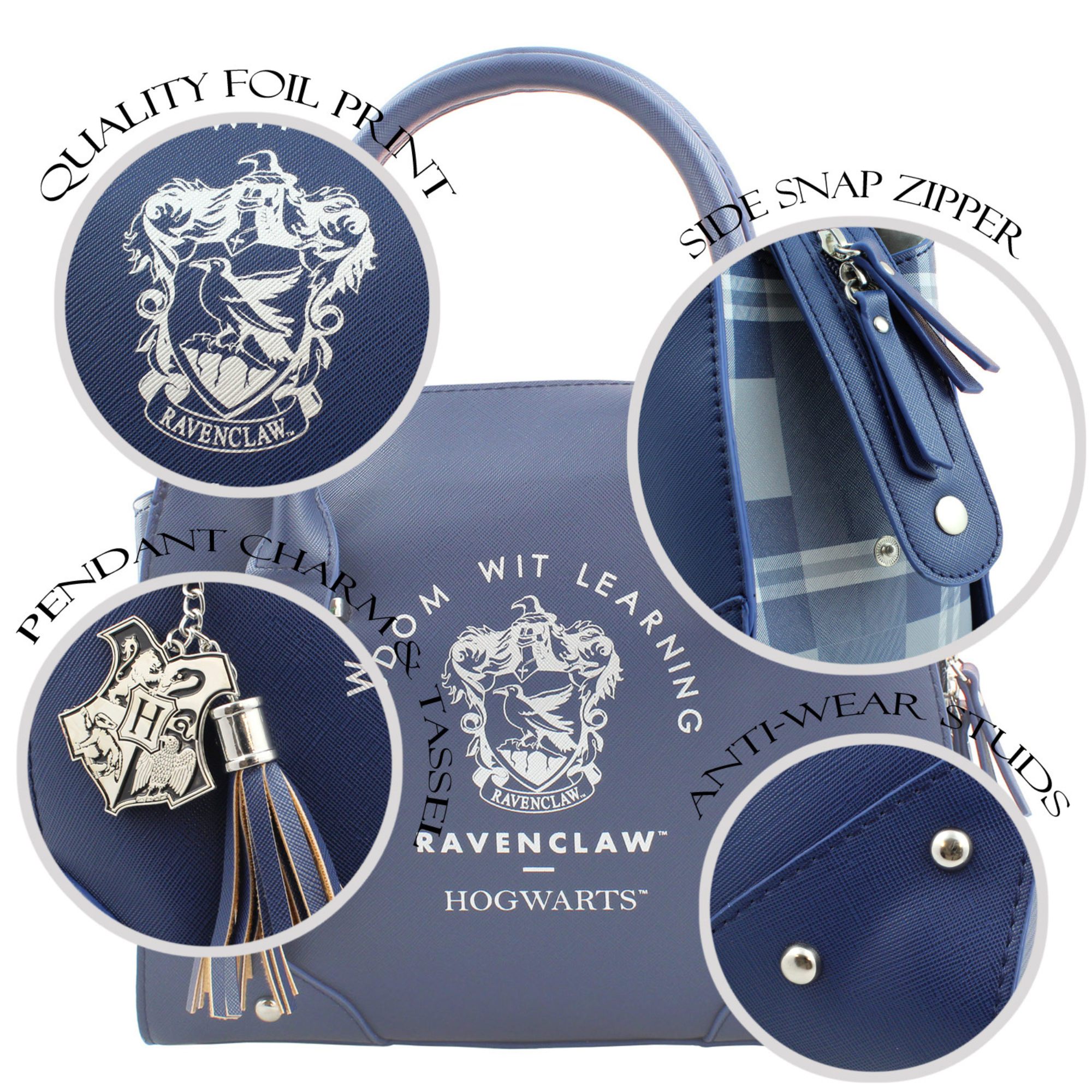 Bolsa Harry Potter Ravenclaw para mujer Hogwarts efecto piel - Fan Army