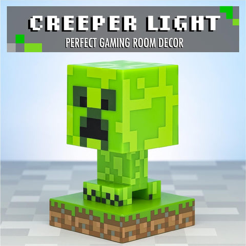 Paladone | Minecraft | Icon Luz de Creeper V2, Producto Oficial