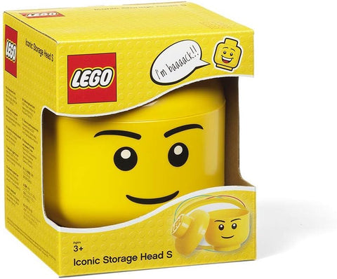 LEGO Storage - Mini Cabeza para Almacenar y Apilar - Diseño Niño Boy