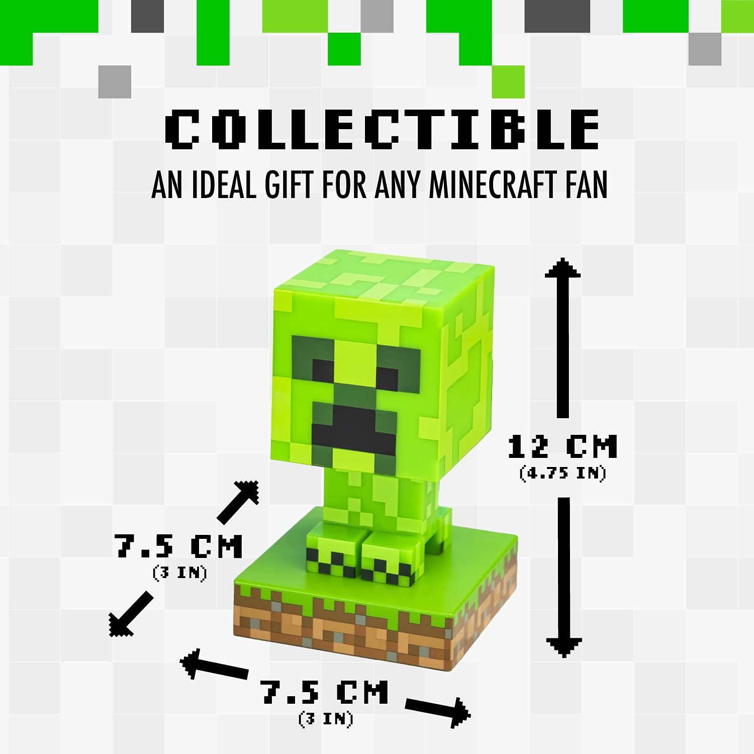 Lámpara Minecraft Icon Creeper Luz de Noche Original - Fan Army