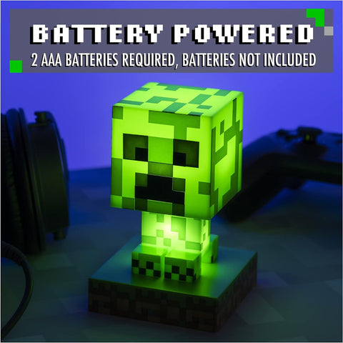 Paladone | Minecraft | Icon Luz de Creeper V2, Producto Oficial
