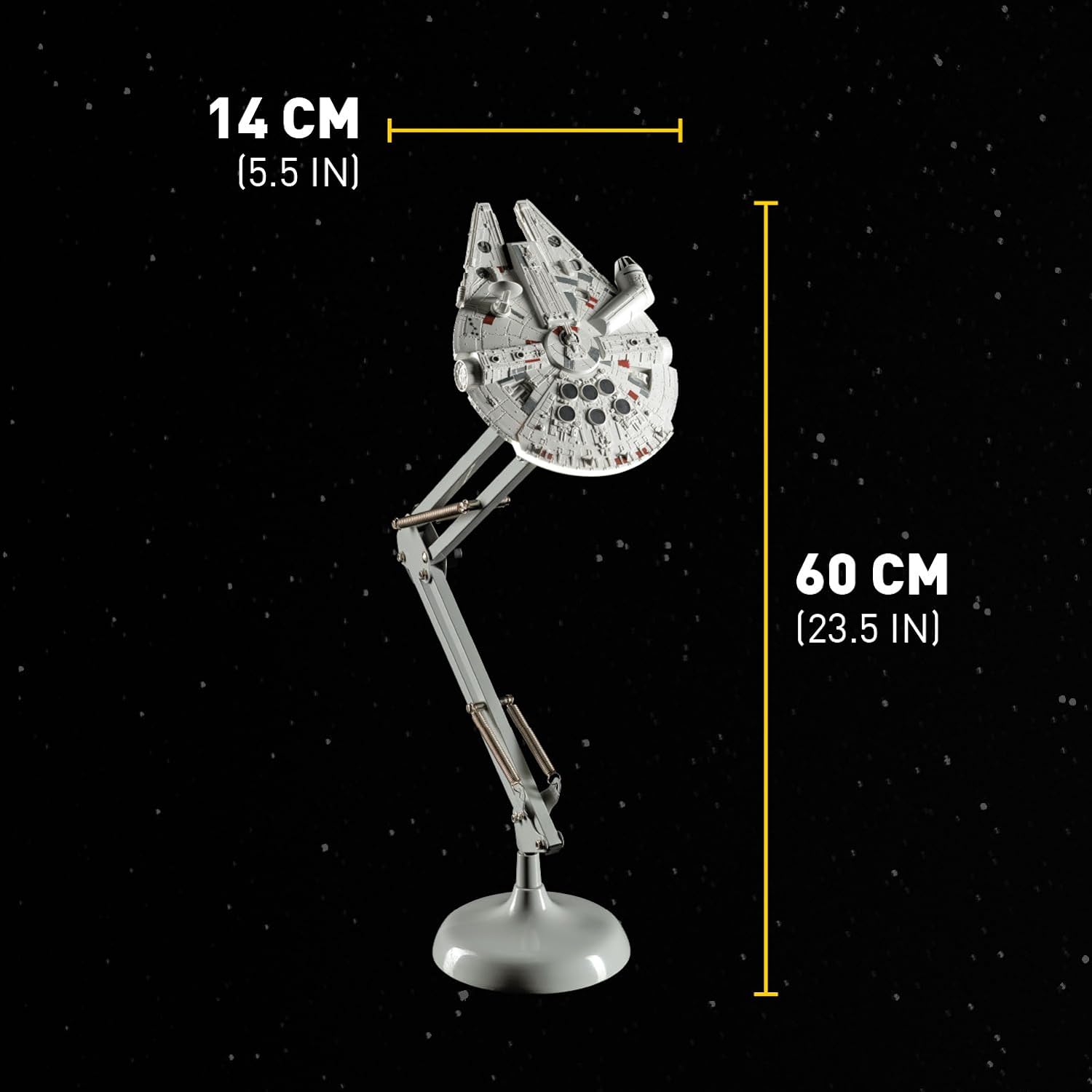 Lámpara de Escritorio Posable Millennium Falcon Luz de Noche Original - Fan Army
