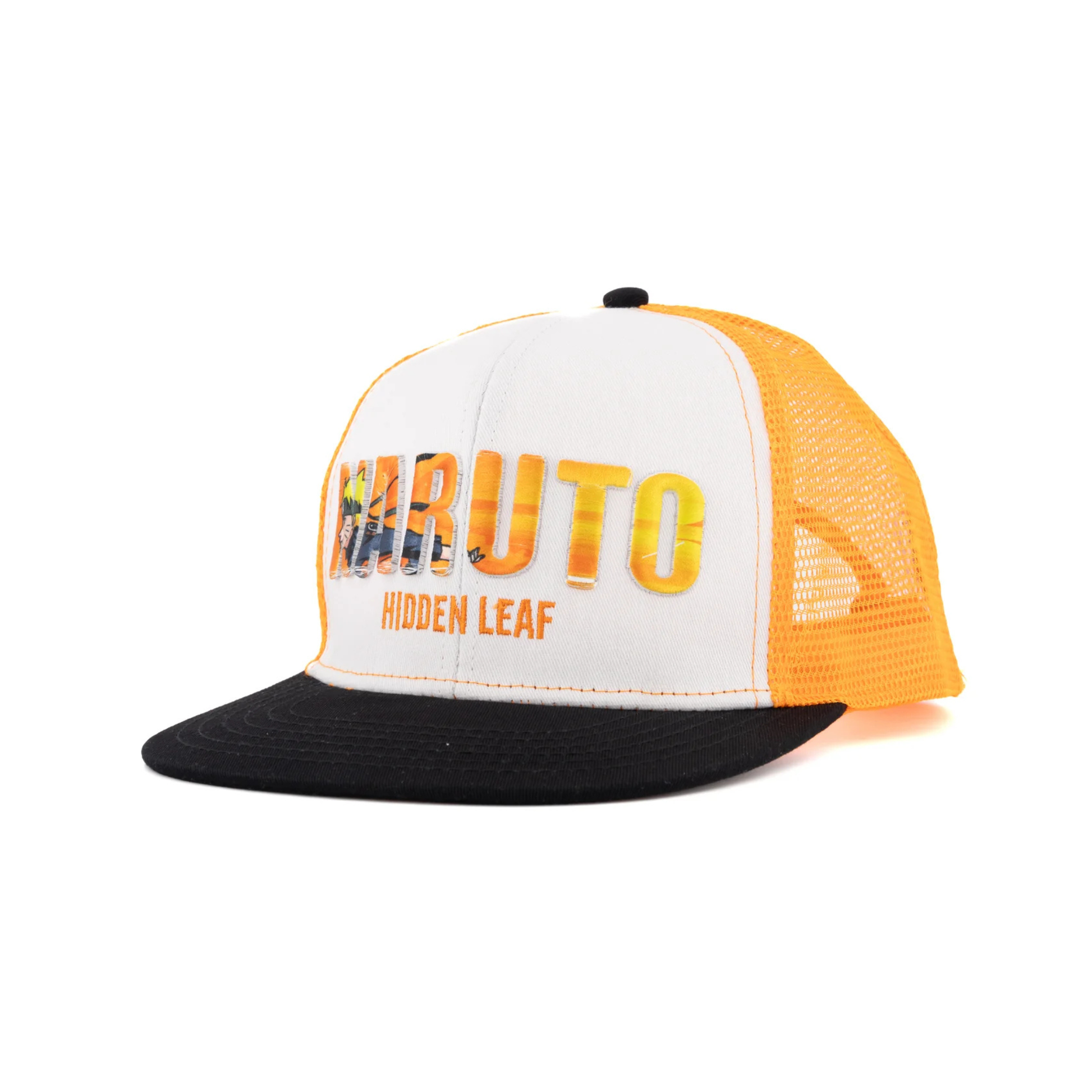 Naruto Gorra Visera Plana Trucker Golden Leaf Shipuden ajustable - Fan Army