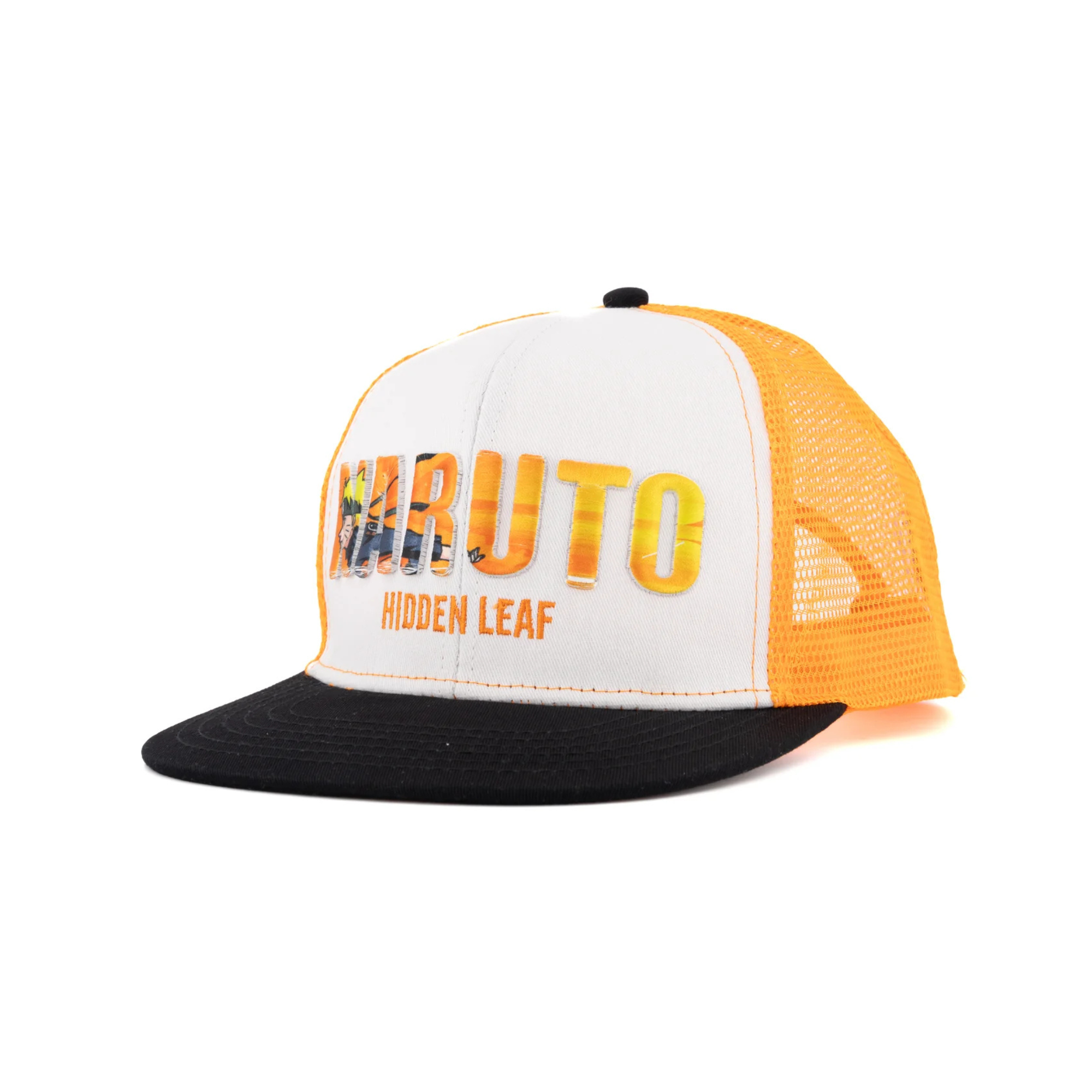 Naruto Gorra Visera Plana Trucker Golden Leaf Shipuden ajustable - Fan Army