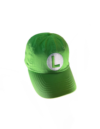 Super Mario Gorra Curva Luigi "L" Verde Clasica Bioworld