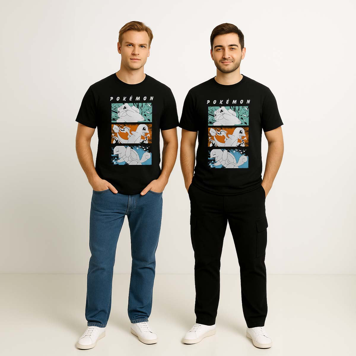 Playera Pokémon Kanto Starters - Fan Army