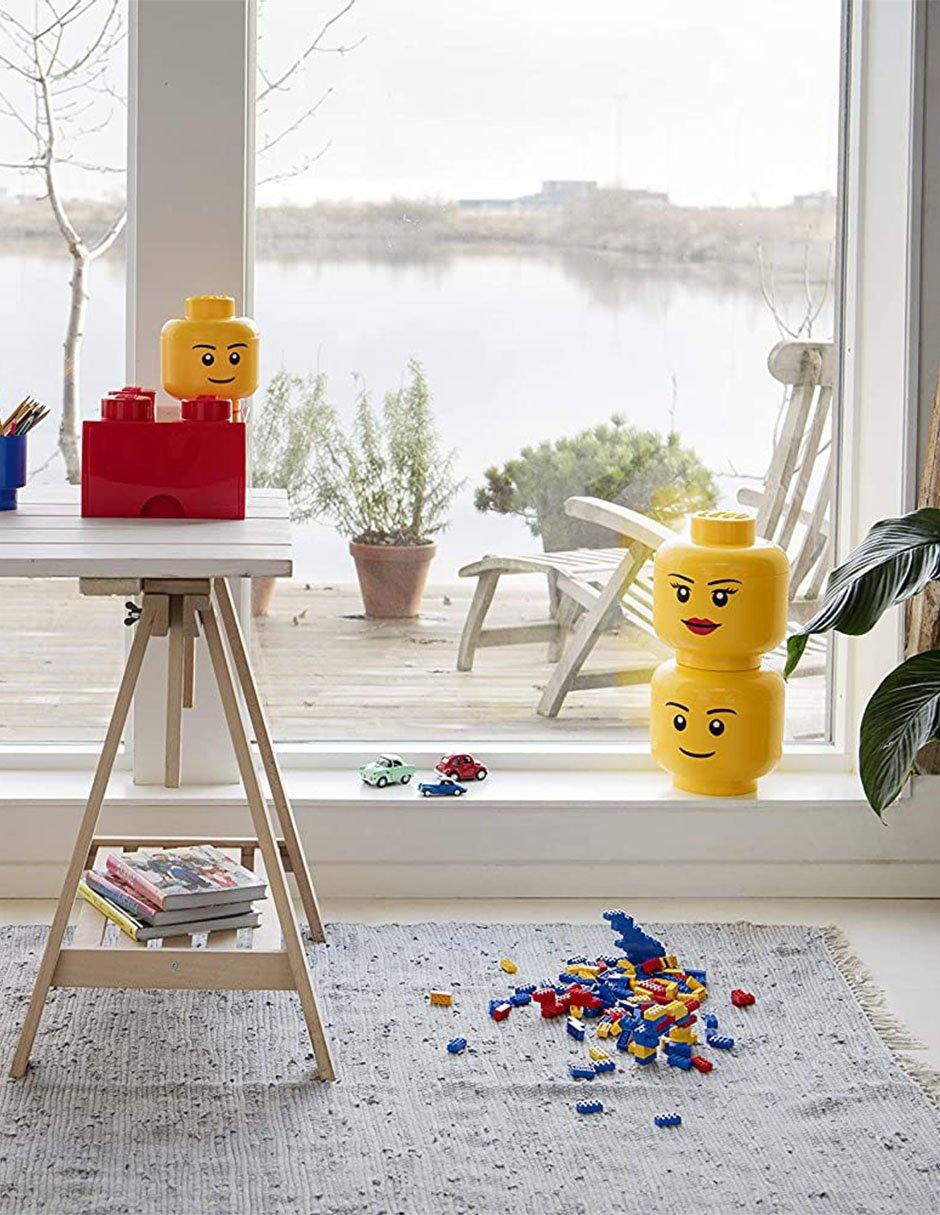 LEGO Storage Cabeza Pequeña Apilable para Almacenar - Fan Army