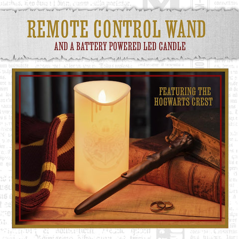 Paladone | Harry Potter | Vela con Varita Mágica a Control Remoto, Producto Oficial