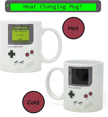 Paladone Nintendo Game Boy Taza Cambiante de Calor - Merchandising Oficial de Nintendo