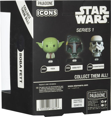 Paladone Star Wars Boba Fett Icon Light V2 - Luz Decorativa Licenciada Oficialmente