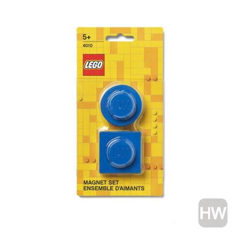 LEGO - Set de Imanes Decorativos para Refrigerador o Pizarrón, 2 Piezas, Diseño Redondo y Cuadrado - Fan Army