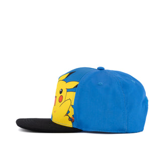 Pokemon-Gorra-para-Niños-Pika-Pikachu-Azul-Ajustable