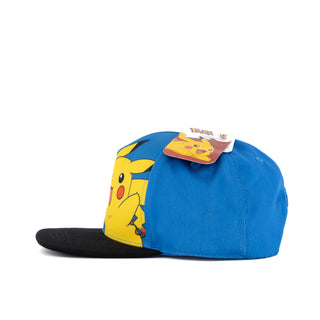 Pokemon-Gorra-para-Niños-Pika-Pikachu-Azul-Ajustable