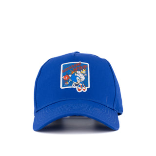 Sonic-Gorra-para-niños-parche-azul-original-SEGA-velocidad-sin-limites